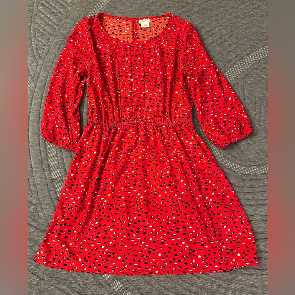 Cooperative Red Cheetah Dot Dress